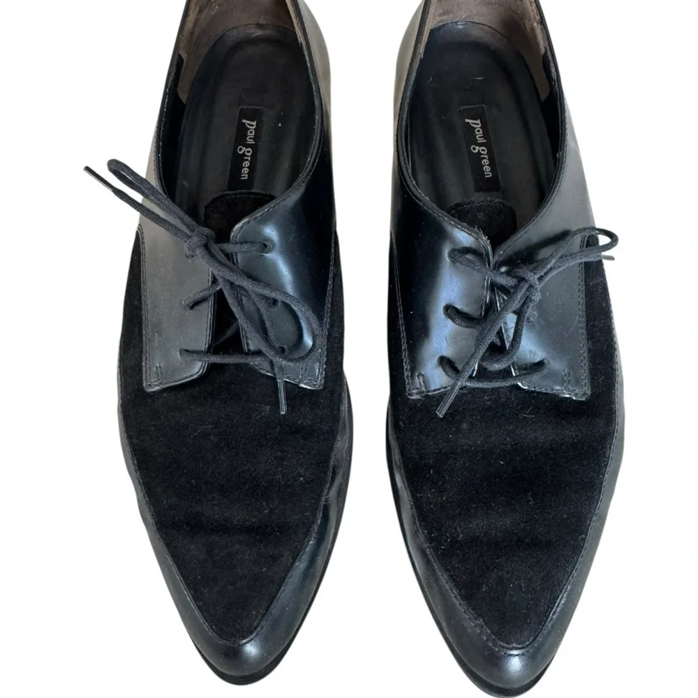 Vintage Paul Green Unisex Black Oxford Shoes